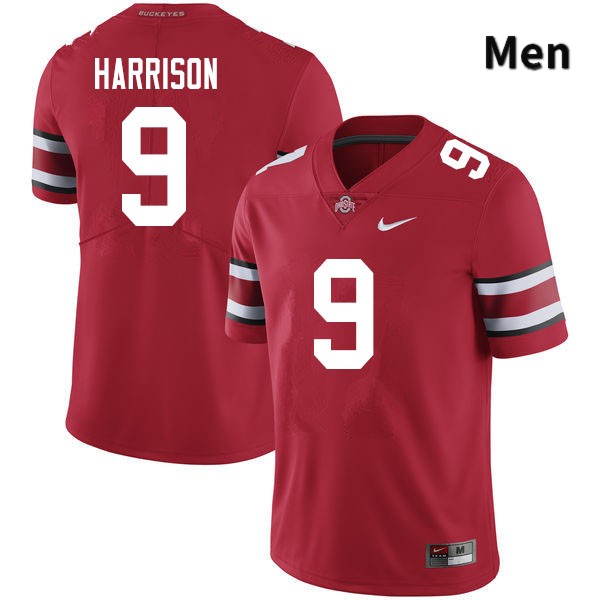 Men's Ohio State Buckeyes #9 Zach Harrison Scarlet Authentic College Stitched Football Jersey 23TJ043UP